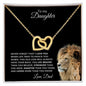 OLD LION INTERLOCKING NECKLACE DAD-DAUGHTER