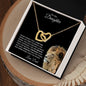OLD LION INTERLOCKING NECKLACE DAD-DAUGHTER