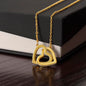 OLD LION INTERLOCKING NECKLACE DAD-DAUGHTER