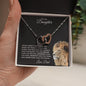OLD LION INTERLOCKING NECKLACE DAD-DAUGHTER