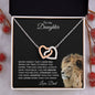 OLD LION INTERLOCKING NECKLACE DAD-DAUGHTER