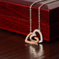 OLD LION INTERLOCKING NECKLACE DAD-DAUGHTER