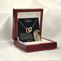 OLD LION INTERLOCKING NECKLACE DAD-DAUGHTER