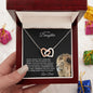OLD LION INTERLOCKING NECKLACE DAD-DAUGHTER