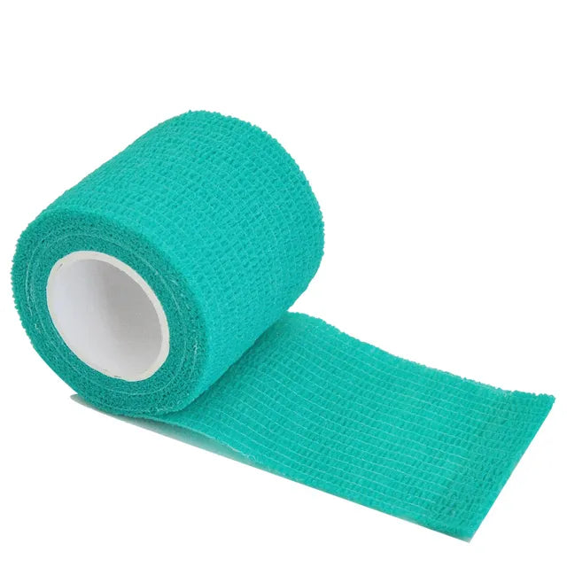 Self-adhesive elastic sports bandage