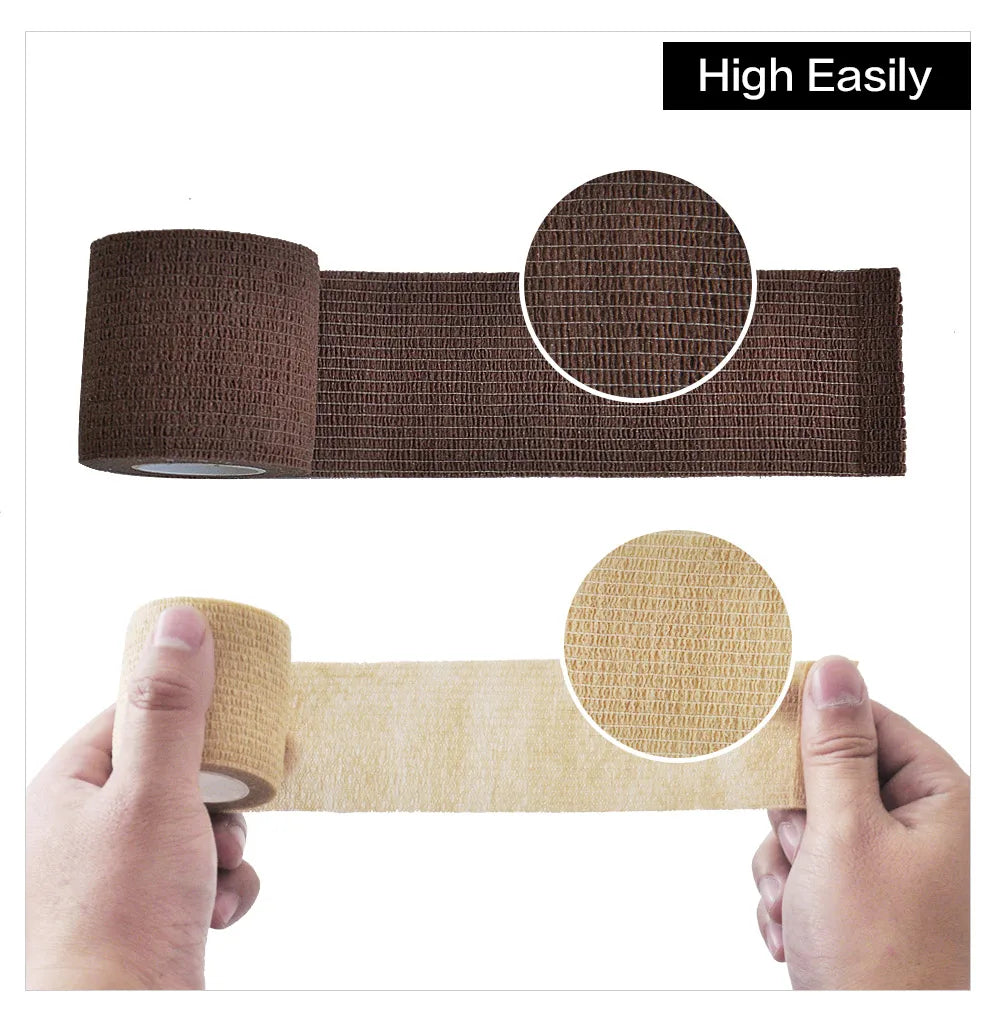 Self-adhesive elastic sports bandage