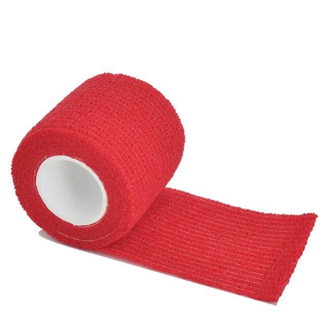 Self-adhesive elastic sports bandage