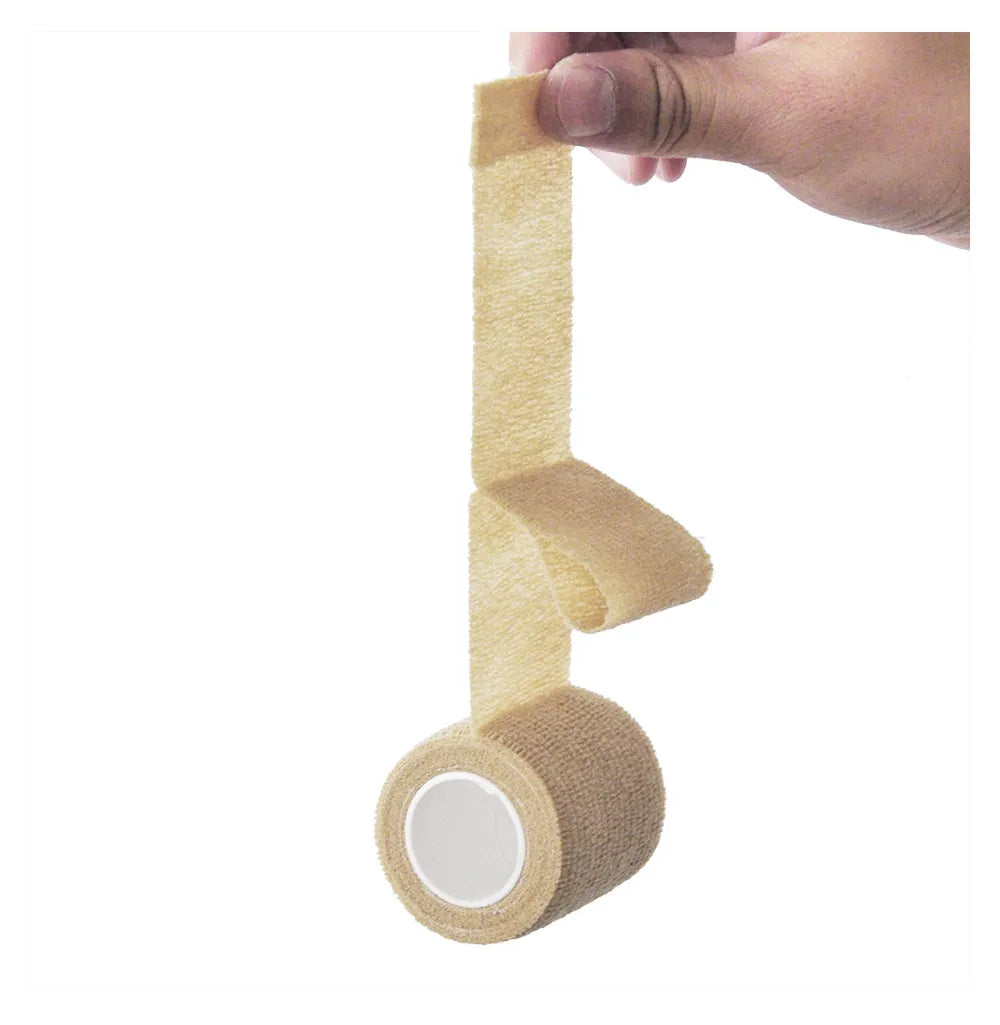 Self-adhesive elastic sports bandage