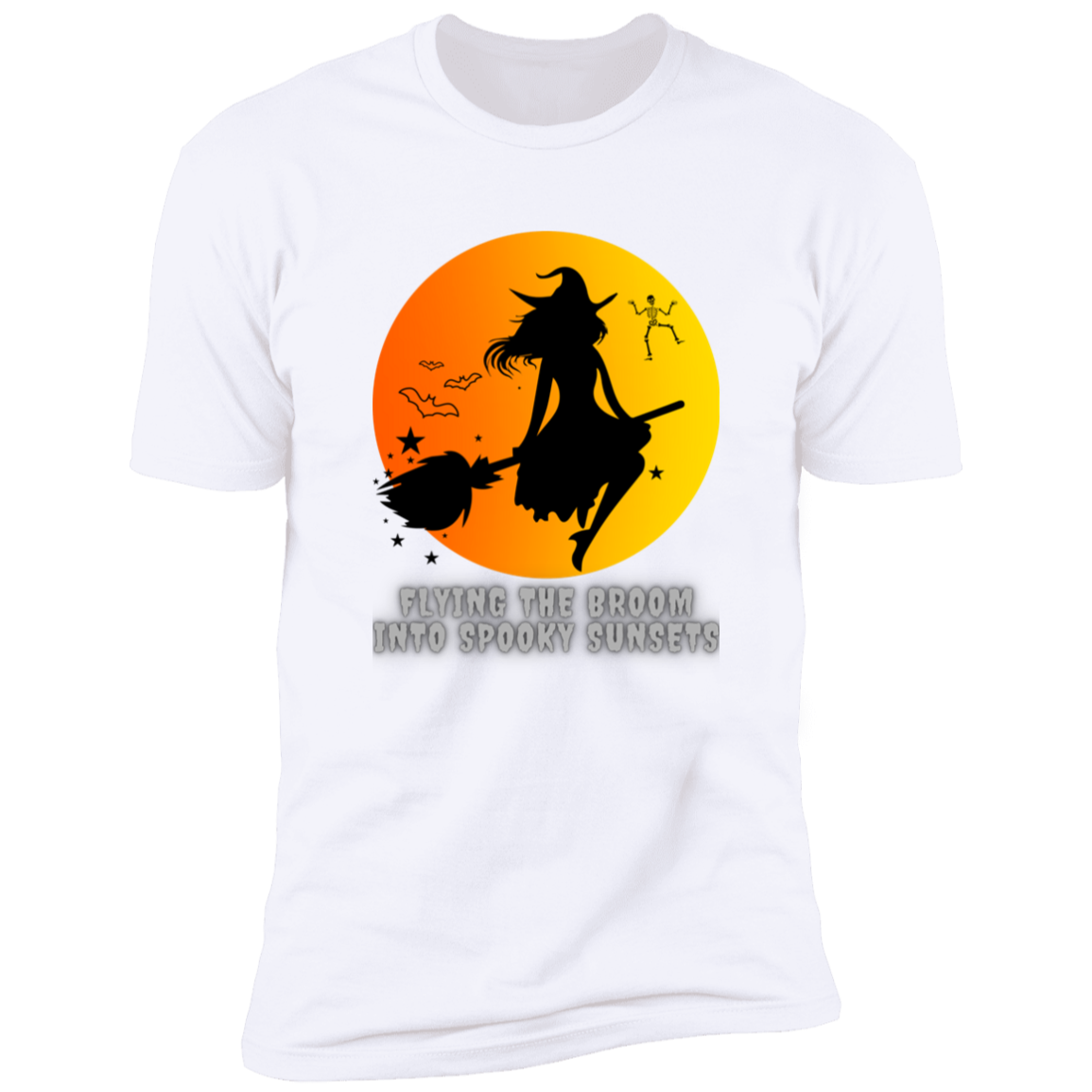 Flying Witch Halloween  T-Shirt-Unisex