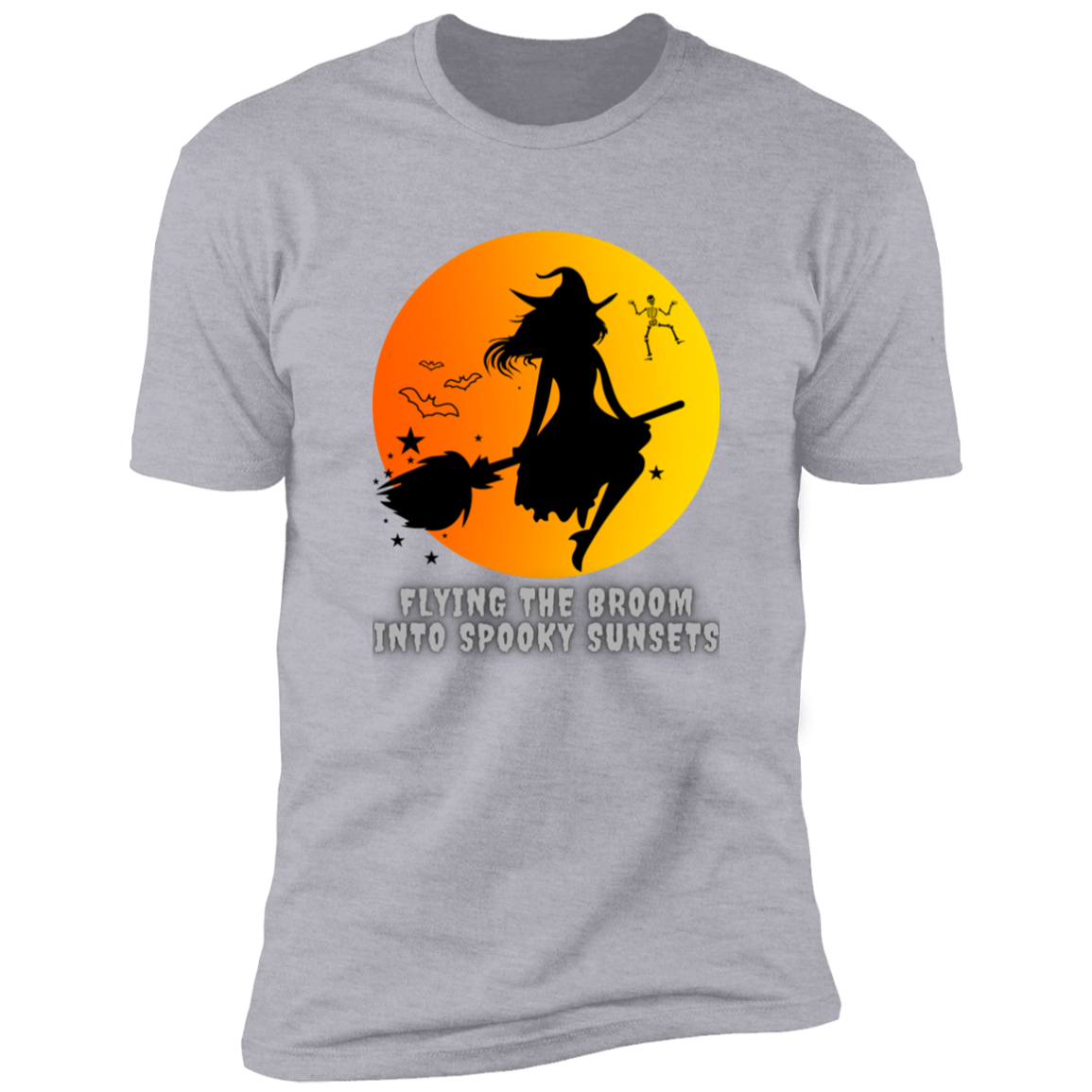 Flying Witch Halloween  T-Shirt-Unisex