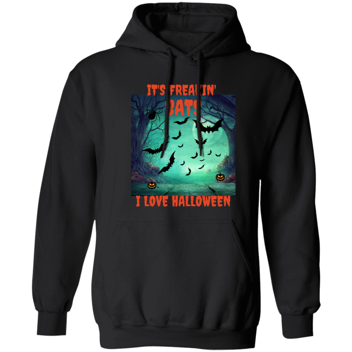 Freakin Bats Halloween Pullover Hoodie-Unisex