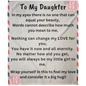 In My Eyes Daughter Letter  Arctic Fleece Blanket  50x60