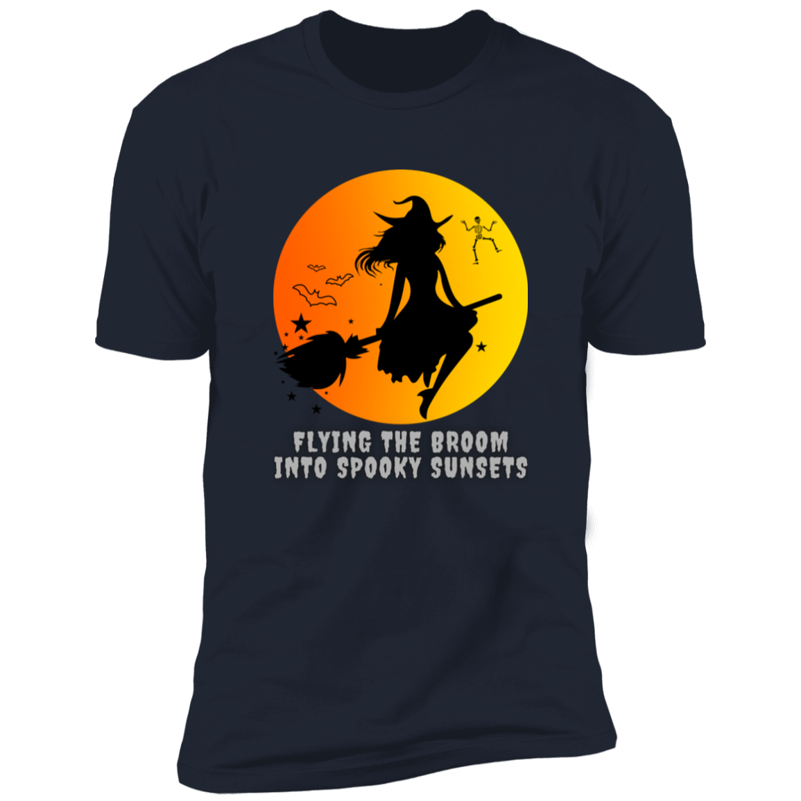 Flying Witch Halloween  T-Shirt-Unisex