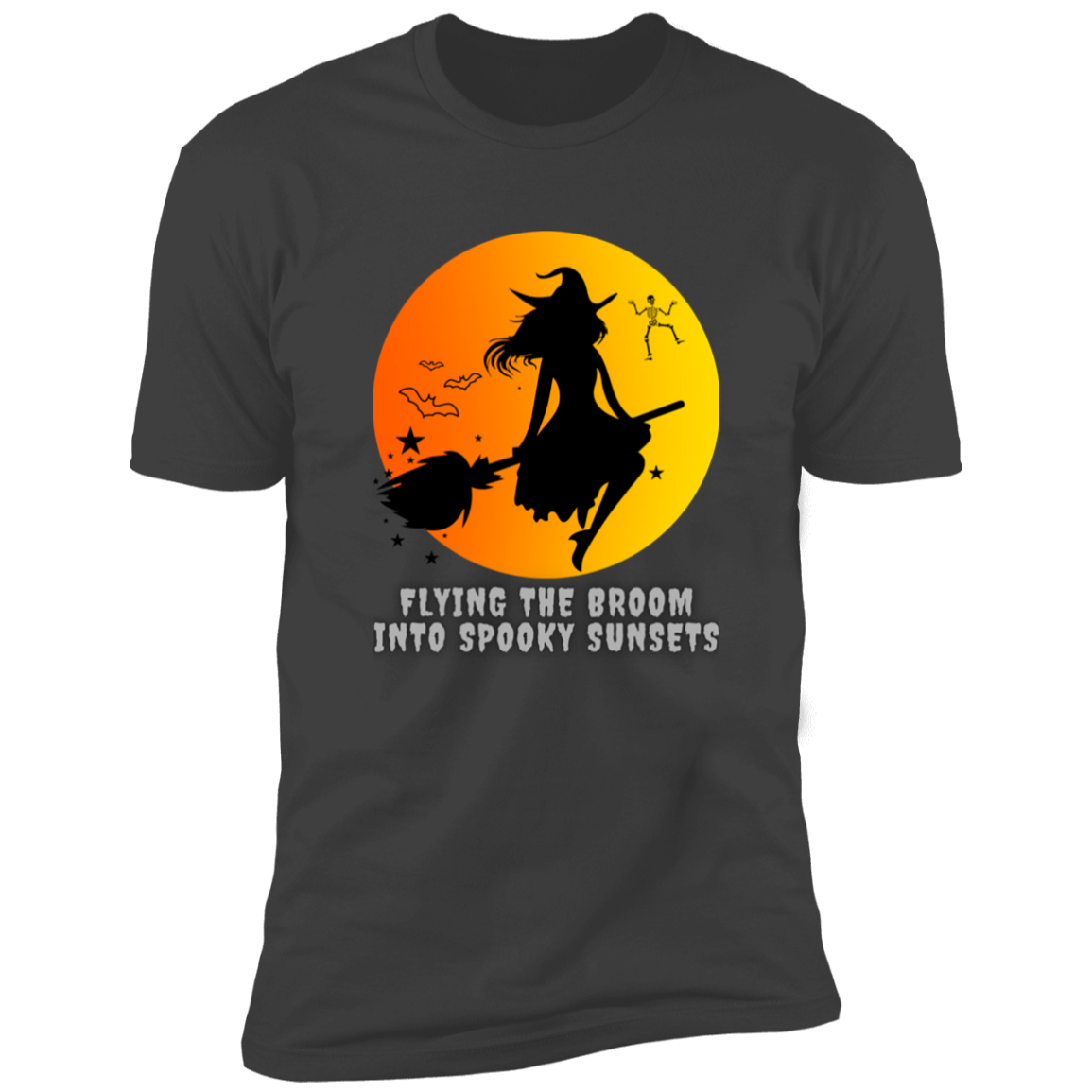 Flying Witch Halloween  T-Shirt-Unisex