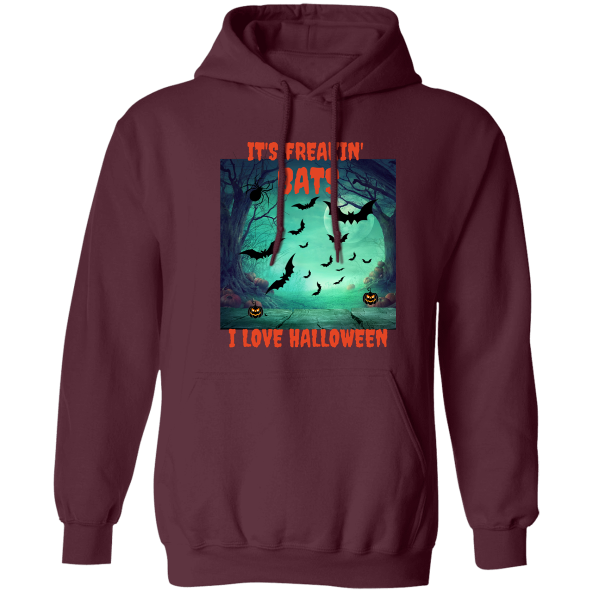 Freakin Bats Halloween Pullover Hoodie-Unisex