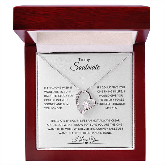 To My Soulmate Forever Love Necklace-One Wish