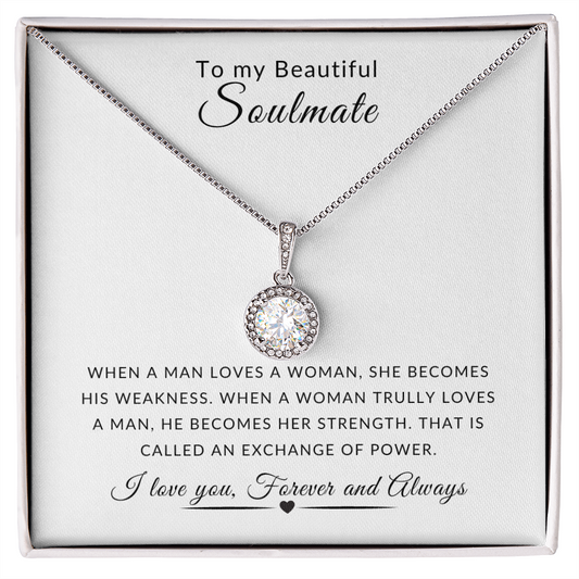 To My Beautiful Soulmate Eternal Hope Necklace