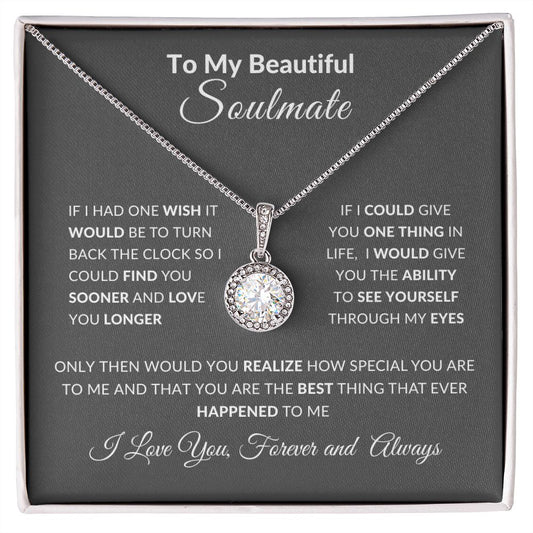 Soulmate Eternal Hope  Necklace-I Love You