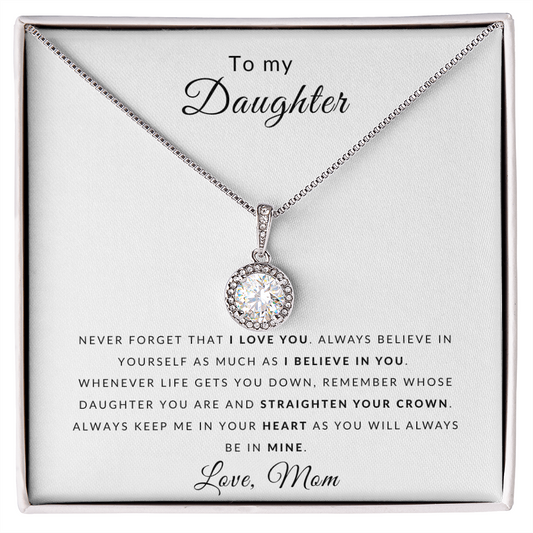 To My Daughter Eternal Hope Necklace-Believe in You