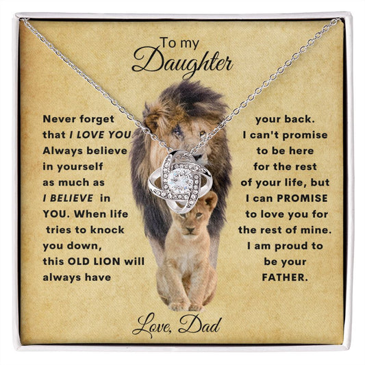 Dad Daughter Love Knot- Old Lion